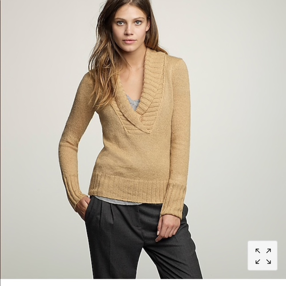 J. Crew | Tan Chalet Popover Sweater